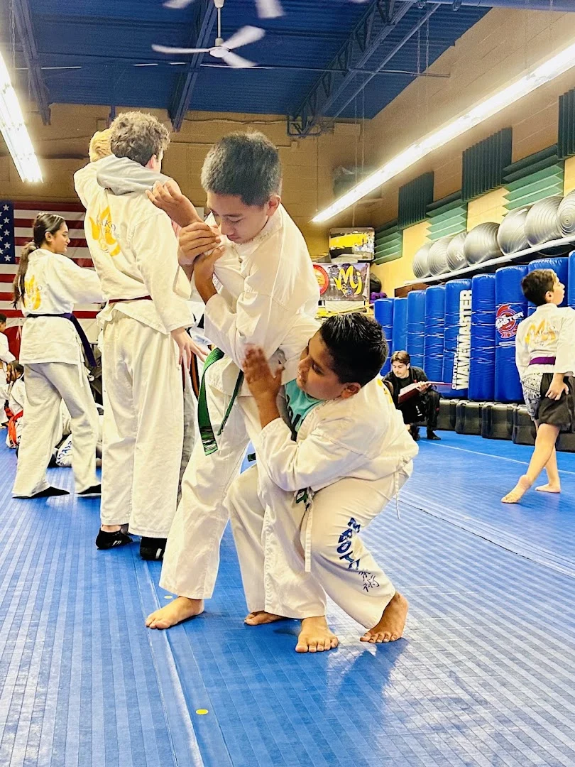 Is Your Preschooler students practicing drills during class at Makoto Jiu Jitsu Centers in Deer Park